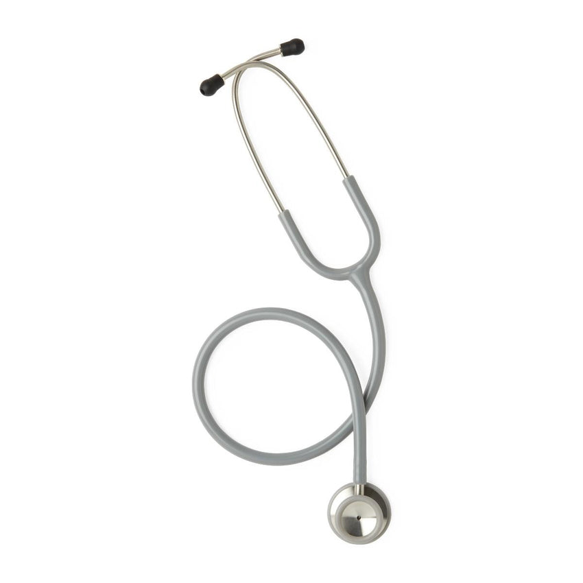 Medline Elite Dual-Head Stainless-Steel Stethoscope, 22" (56 cm); Gray EACH