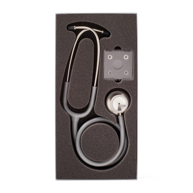 Medline Elite Dual-Head Stainless-Steel Stethoscope, 22" (56 cm), Gray