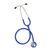 Medline Elite Dual-Head Stainless-Steel Stethoscope, 22" (56 cm); Blue EACH