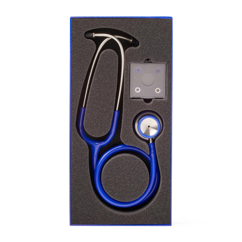 Medline Elite Dual-Head Stainless-Steel Stethoscope, 22" (56 cm); Blue EACH