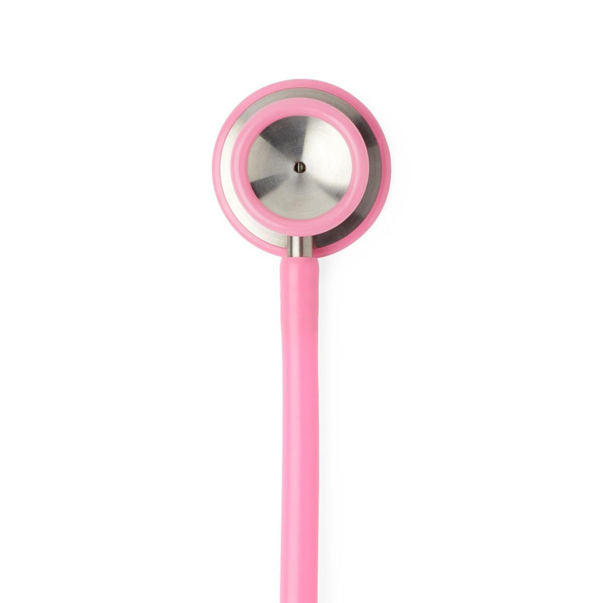 Medline Elite Dual-Head Stainless-Steel Stethoscope, 22" (56 cm); Pink EACH