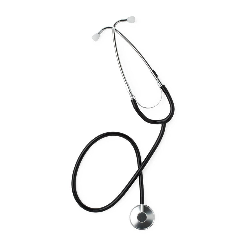 Medline Lightweight Single-Head Stethoscope, 22" (56 cm); Black EACH