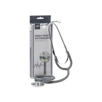 Medline Lightweight Single-Head Stethoscope, 22" (56 cm); Grey EACH