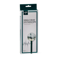 Medline Lightweight Single-Head Stethoscope, 22" (56 cm); Hunter Green EACH