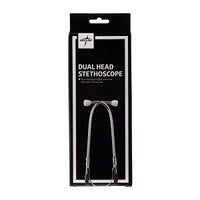 Medline Lightweight Dual-Head Stethoscope, 22" (56 cm); Black EACH
