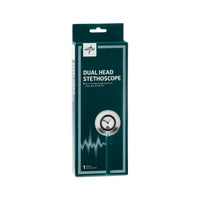 Medline Lightweight Dual-Head Stethoscope, 22" (56 cm); Green EACH