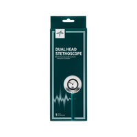 Medline Lightweight Dual-Head Stethoscope, 22" (56 cm); Green EACH