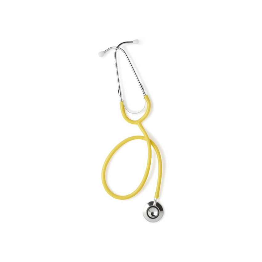 Medline Lightweight Dual-Head Stethoscope, 22" (56 cm); Yellow EACH