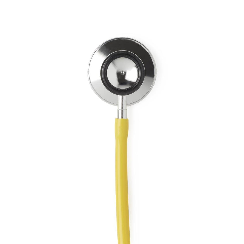 Medline Lightweight Dual-Head Stethoscope, 22" (56 cm); Yellow EACH