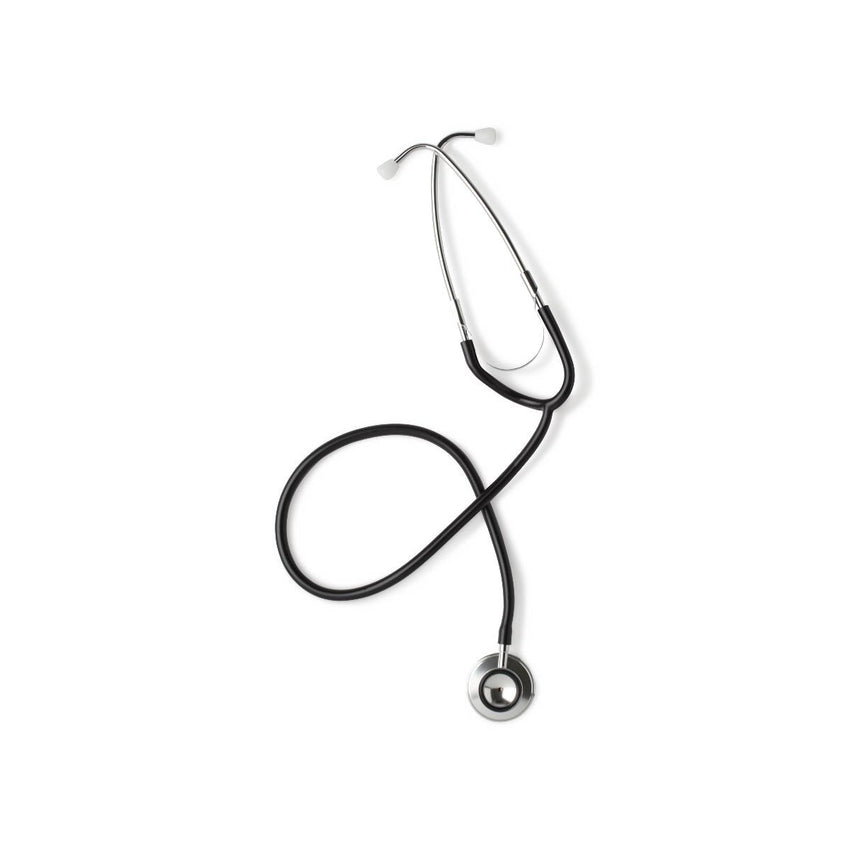 Medline Lightweight Dual-Head Stethoscope, 22" (56 cm); Black EACH