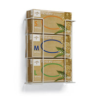 Medline Metal Wire Glove Box Holder 3 Boxes - Horizontal
