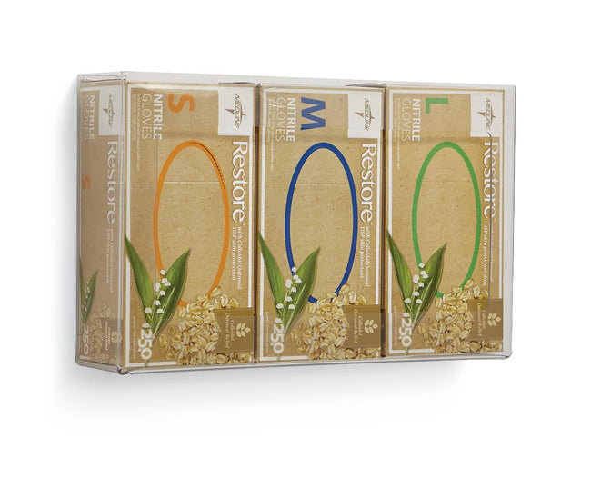 Medline Clear Plastic Glove Box Holder 3 box - horizontal or vertical