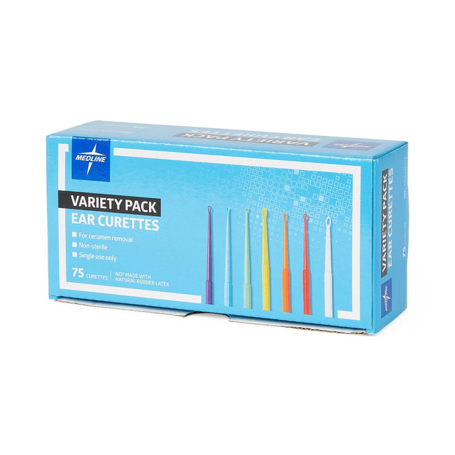 Medline Single-Use Ear Curette Variety Pack