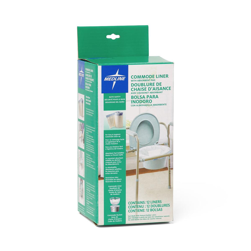 Single-Use Commode Liner with Absorbent Pad 40 cm x 52 cm