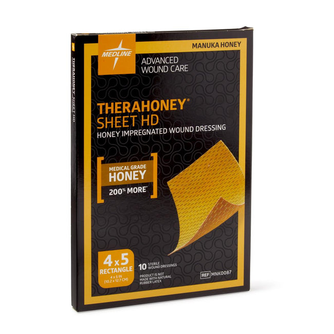 TheraHoney HD Honey Wound Dressing 4" x 4.75" Sheet