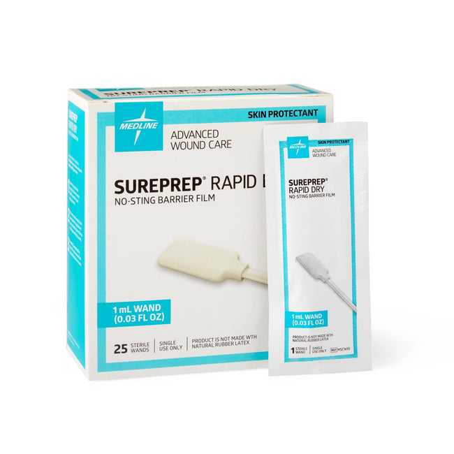 Medline SurePrep Rapid-Dry Skin Protectant 1 mL Wand