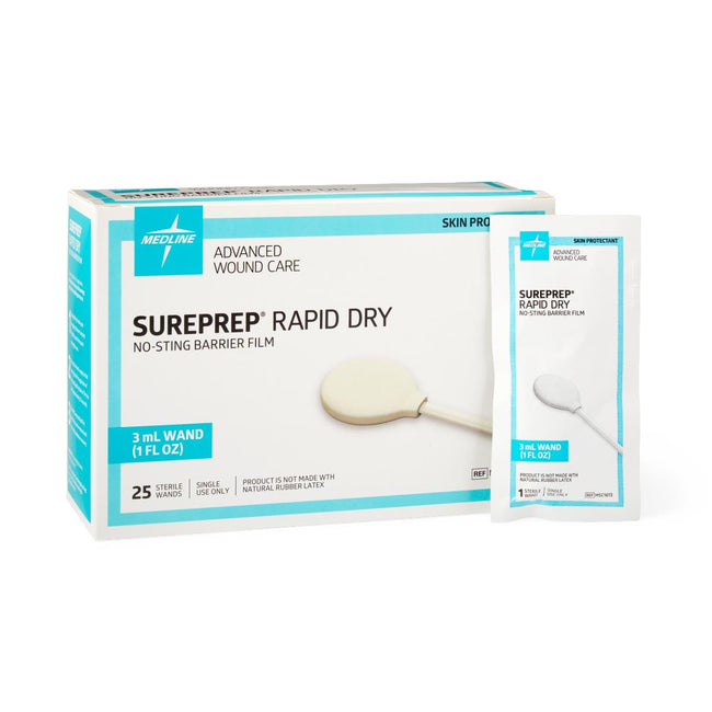 Medline SurePrep® Rapid-Dry Skin Protectant 3 mL Wand