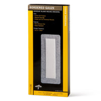 Medline Bordered Gauze Adhesive Island Wound Dressing 10 x 25 cm with 5 x 20 cm Pad