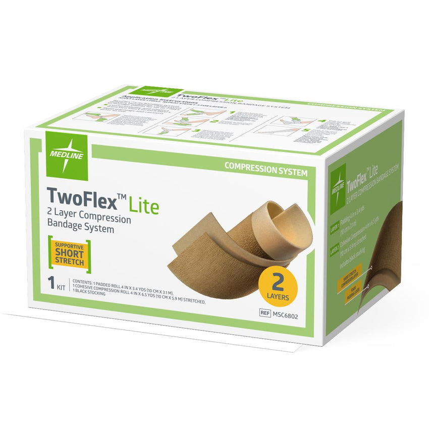 Medline TwoFlex 2-Layer Compression Bandage System Lite
