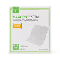 Medline Maxorb Ag Silver 100%-Calcium Alginate Dressing 4" x 4"