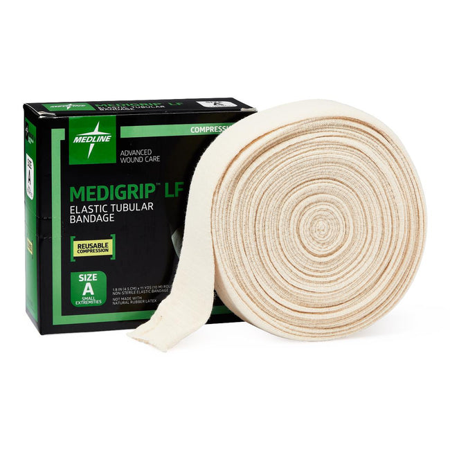 Medline Medigrip Elastic Tubular Bandage Size A 4.5 cm X 10 m Latex-free