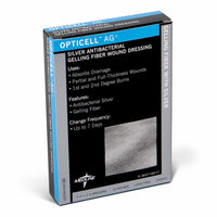 Opticell Ag+ Silver Antibacterial Gelling Fiber Wound Dressing 2" x 2"