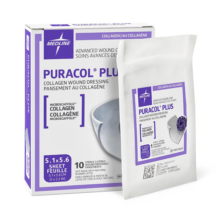 Medline Puracol Plus Collagen Wound Dressing 2" x 2.25"