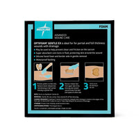 Medline Optifoam Gentle EX Silicone Adhesive Foam Dressing with Border 6.75" x 6.75"