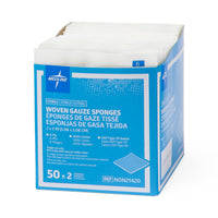 Sterile 100%-Cotton Woven Gauze Sponge 8-Ply 2" x 2"