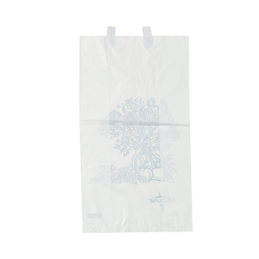 Medline Single-Use Plastic Bedside Bag Plastic 6.5" x 3.5" x 11.8" 2000 cc