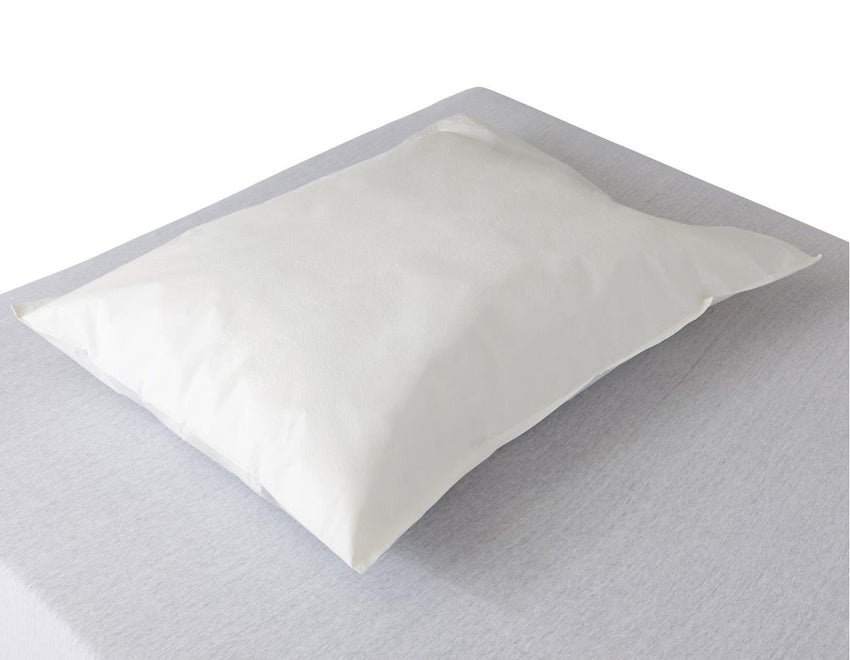 Medline Single-Use Tissue/Poly Pillowcase 21" x 30" White
