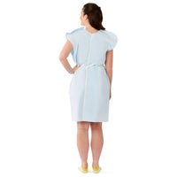 Medline Reinforced Tissue Patient Gown Blue