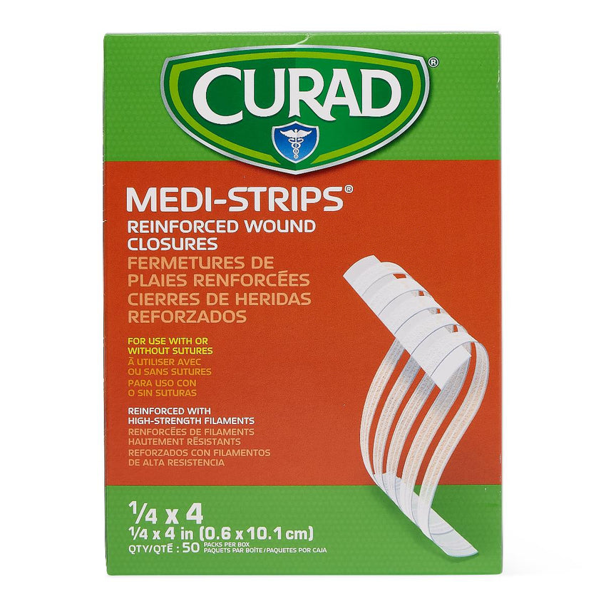 Medi-Strip Adhesive Wound Closure Strip 1/4" x 4"