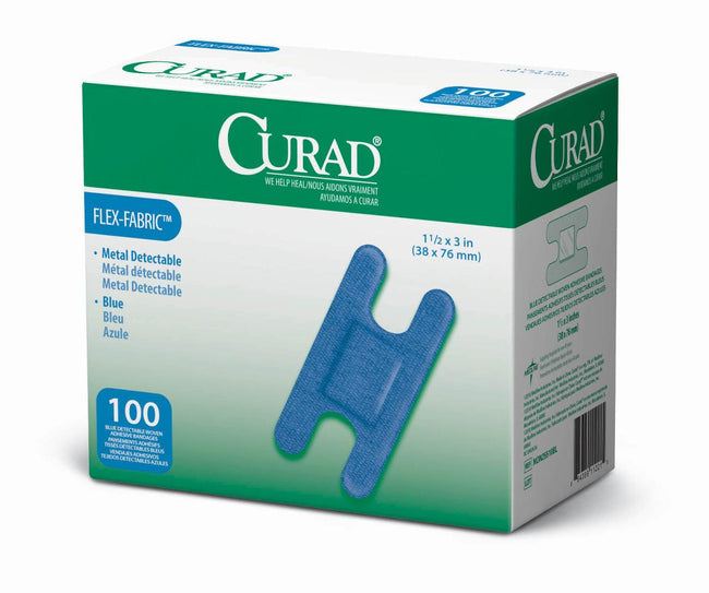 Medline CURAD Food Service Adhesive Bandage 3" x 1.5" for knuckles