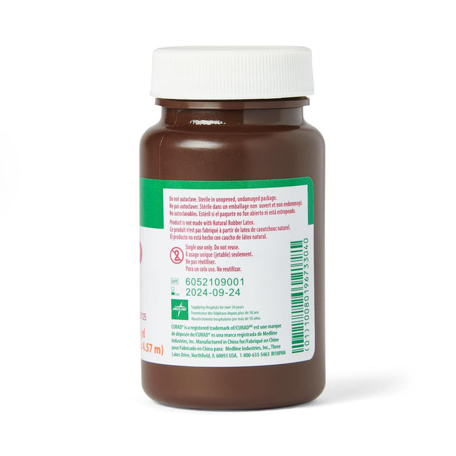 CURAD Sterile 100%-Cotton Iodoform Gauze Strip 0.5" x 5 yd.