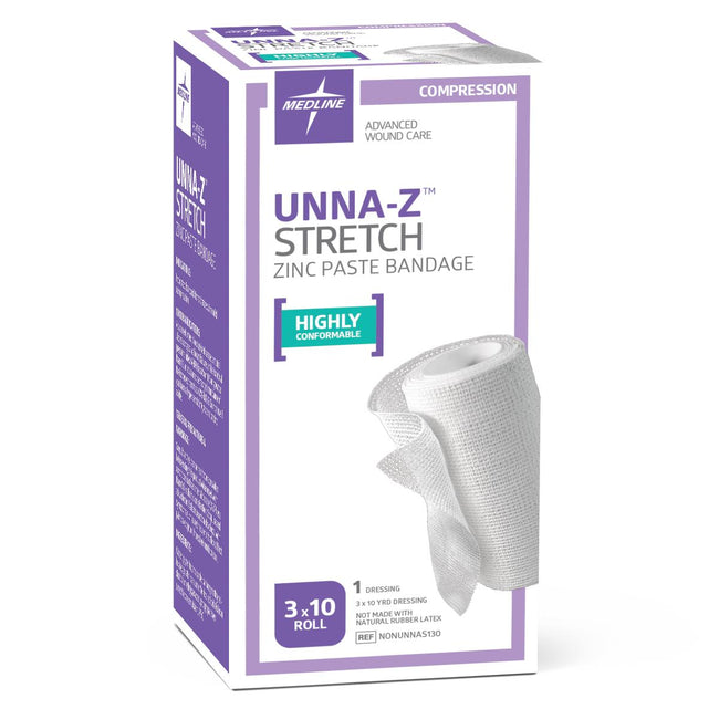 Unna-Z Stretch Zinc Oxide Compression Bandage 3" x 10 yd.