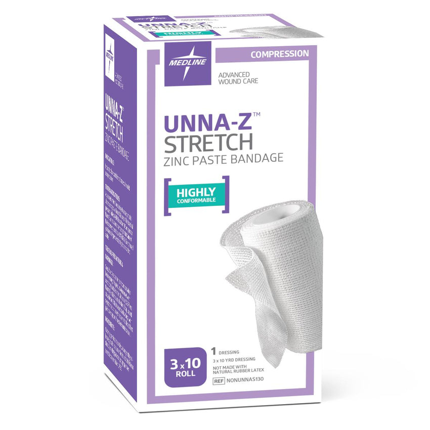Unna-Z Stretch Zinc Oxide Compression Bandage 3" x 10 yd.