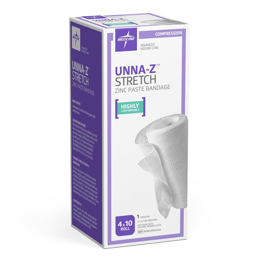 Unna-Z Stretch Zinc Oxide Compression Bandage 4" x 10 yd.