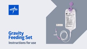 EntraFlo Gravity Feeding Bag Set with ENFit Connector 1L bag