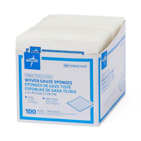 Economical Sterile Woven Gauze Sponge, C-fold; 12-Ply 2" x 2"