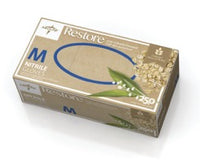 Restore Powder-Free Nitrile Exam Glove with Oatmeal White - M