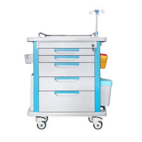 Solic crash cart with 5 drawers