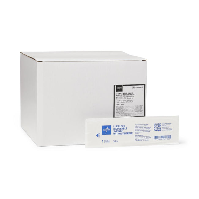 Medline Syringe Only 30mL Luer Lock