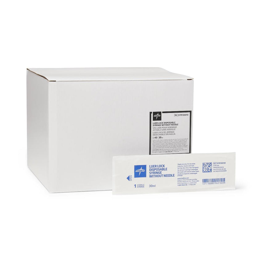 Medline Syringe Only 30mL Luer Lock