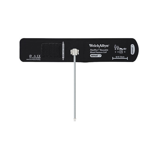 Welch Allyn Flexiport Blood Pressure Cuff, One Tube, Screw Connector