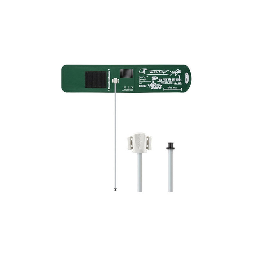 Welch Allyn Flexiport® Blood Pressure Cuff, One Tube, Tri-Purpose Connector