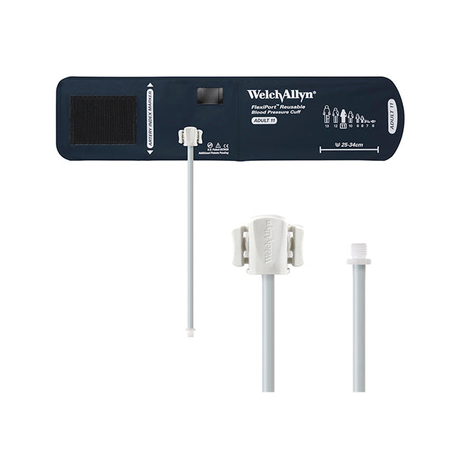 Welch Allyn Flexiport Blood Pressure Cuff, One Tube, Screw Connector