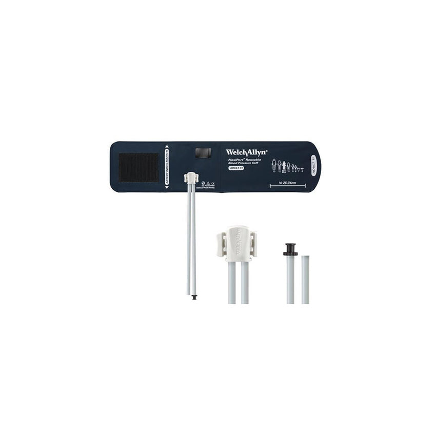 Welch Allyn Flexiport Blood Pressure Cuff, Two Tube, Tri-Purpose Connector