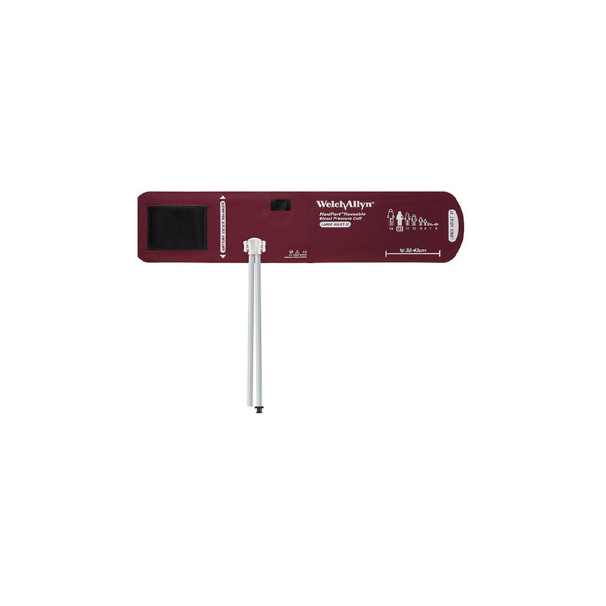 Welch Allyn Flexiport Blood Pressure Cuff, Two Tube, Tri-Purpose Connector