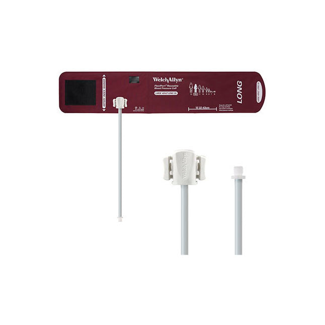 Welch Allyn Flexiport Blood Pressure Cuff, One Tube, Screw Connector